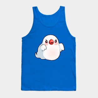 Ghost White Java Finch Bird Tank Top